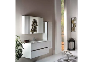 Зеркало-шкаф Armadi Art Vallessi 100 с подсветкой белый - 2