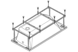 Монтажный комплект для ванны SANTEK Корсика (1WH112420)