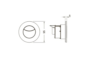 TECEflushpoint, Панель смыва, 2 клавиши, круглая белая - 2