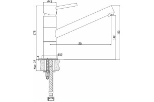 Смеситель Iddis Velikan VL6CBSGi05 для кухонной мойки - 2