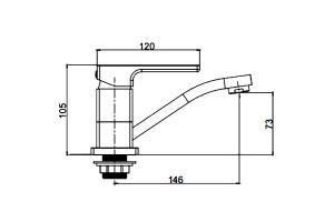 Смеситель для кухни Gappo черный матовый - 2