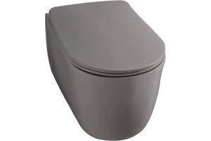 Унитаз подвесной Kerasan Nolita серый матовый (531489)