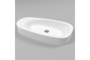 Раковина накладная Whitecross Moonstone F 70х35 белая матовая