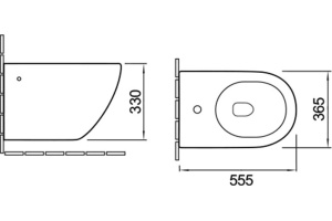 Биде подвесное Vincea Globo VB1-14 белое - 2