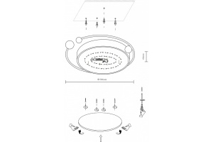 Потолочный светодиодный светильник Velante 435-307-02 - 2