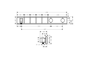 15357400 HG RainSelect термостатический смеситель для душа - 2