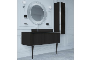 Шкаф - пенал Armadi Art Vallessi Avantgarde Canale 35 подвесной черный - хром - 2