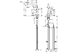 Смеситель Hansgrohe Talis 72809000 для кухонной мойки - 3