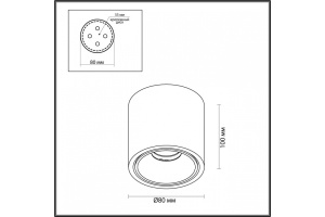 Потолочный светодиодный светильник Odeon Light Hightech Redo 6619/10CL - 3
