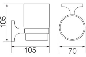 Стакан Veragio Oscar OSC-5240.BR бронза - 2