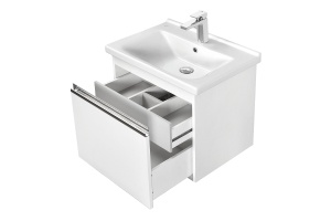 Тумба с раковиной Aquaton Капри 80 белый глянцевый - 3