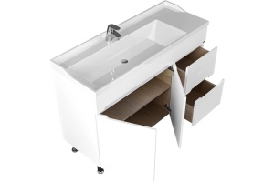 Тумба под раковину напольная Санта Лондон 120 белый - 2