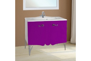 Тумба с раковиной Bellezza Эстель 90 фиолетовая