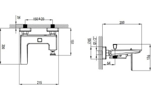 Смеситель Bien Lucca BB01012102 для ванны с душем - 2