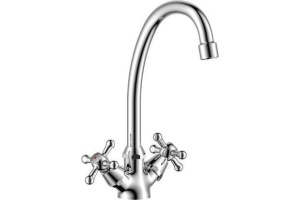 Смеситель для кухонной мойки Rossinka  хром (Y02-71U)