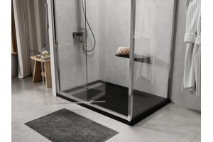 Поддон для душа Wasserkraft Abens 120х80 черный матовый - 2