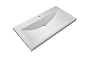 PLATINO База под раковину подвесная с двумя выкатными ящиками, Серый матовый AM-Platino-900-2C-SO-GM - 3