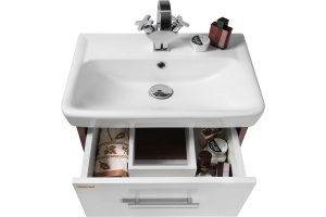 Мебель для ванной Vod-Ok Мона 60 с ящиками, белая - 3