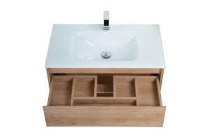 Тумба с раковиной BelBagno Kraft 100 светлое дерево - 3