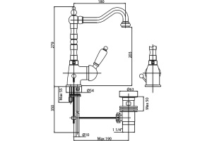 Смеситель Cezares Elite ELITE-LSM2-03/24-Bi для раковины - 2