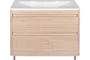 Тумба для комплекта Style Line Атлантика 100 Люкс Plus, напольная, ясень перламутр - 3