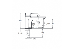 Смеситель Jacob Delafon Aleo+ E72321-CP на борт ванны - 2