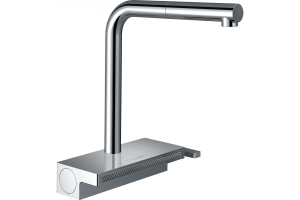 Кухонный смеситель Hansgrohe Aquno Select M81 однорычажный, 250, с вытяжным душем, 2jet, sBox, хром 73830000