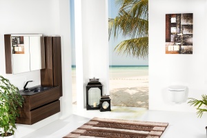 Зеркало-шкаф Armadi Art Vallessi 100 с подсветкой темное дерево - 2