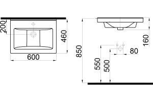 Раковина STWORKI 60 K0201-0605 - 2