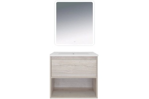 Тумба с раковиной Misty Дунай 60 дуб белый - 2