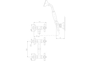 Смеситель для душа Rav Slezak Morava бронза (MK180.5/2SM) - 2