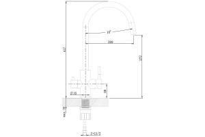 Смеситель для кухни Agger Zest хром глянцевый - 3