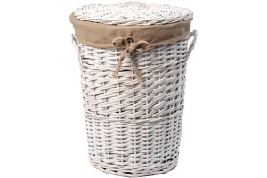 Корзина для белья Wasserkraft Aller WB-106-S белая, малая