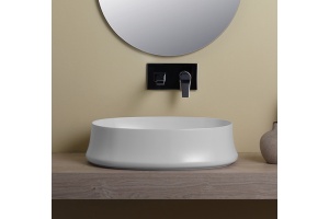 SIMAS Sharp раковина накладная,  60х42см, без отв. под смеситель и перелива, цвет: белый - 2