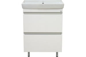 Тумба под раковину Misty Енисей 60 белая глянцевая