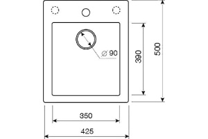 Мойка кухонная Lava Q3 scandic (серый) - 3