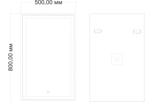 Зеркало Art&Max Zoe 50х80 AM-Zoe-500-800-DS-F - 3