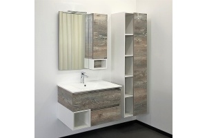 Тумба с раковиной Comforty Турин 75 дуб бежевый - 2