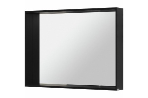 Зеркало Allen Brau Reality 100 с подсветкой черный матовый