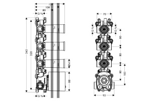 Скрытая часть Axor ShowerSolutions 10750180 - 3