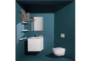 Комплект Laufen унитаз безободковый, с микролифтом + система инсталляции с кнопкой смыва 8.6996.6.000.000.R - 2