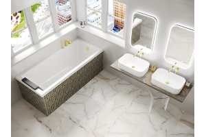 Ванна акриловая WHITECROSS Wave 130x70 белый - 3