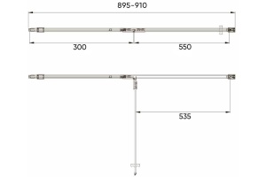 Душевая дверь Veconi Vianno 90, хром (VN73-90-01-C4) - 2