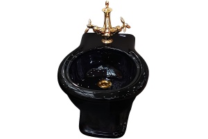 Биде подвесное Simas Lante черное глянцевое