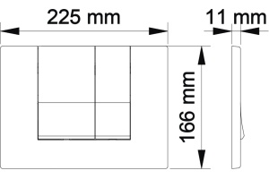 Кнопка смыва Berges Wasserhaus Novum S1 белый, глянец - 3