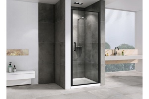 Душевая дверь Abber Sonnenstrand 100 профиль черный (AG04100B) - 2