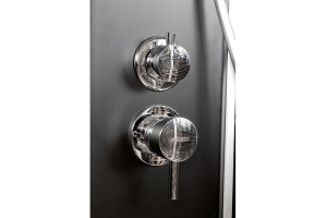 Душевая кабина Deto L 90х90 без крыши, черный (L890NBLACK) - 3