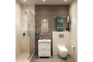 Полка Iddis Sena SENSSG0i44 матовое стекло - 3