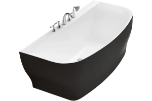 Акриловая ванна BELBAGNO 165х78 черный (BB74-NERO-W0)