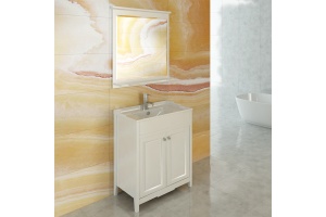 Тумба с раковиной Comforty Тбилиси 70 белый глянец - 3